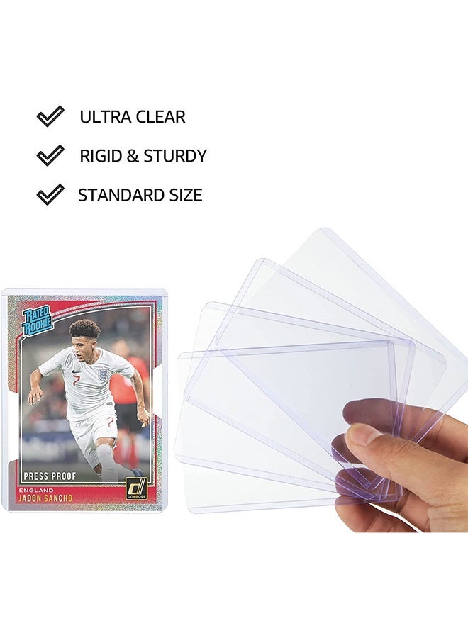 fantasize أغطية بطاقات بلاستيكية صلبة لتحميل البطاقات للتجارة والرياضة، حافظة واقية للبطاقات أصغر من 9.8 × 7.5 سم، 100 قطعة - Image 5