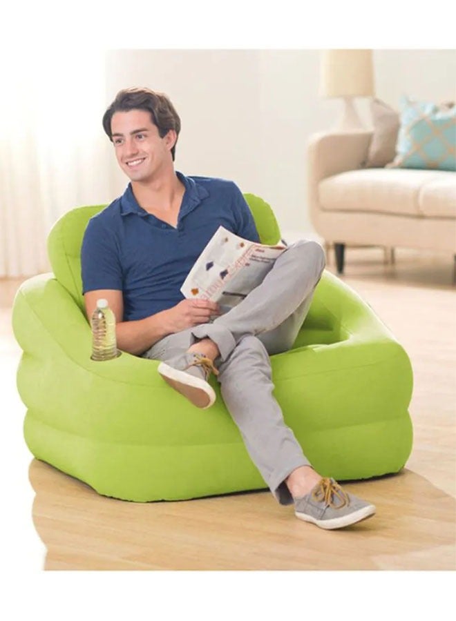 Cady One Outdoor Accent Chair With Cup Holder Green 107x97x71cm - Image 3