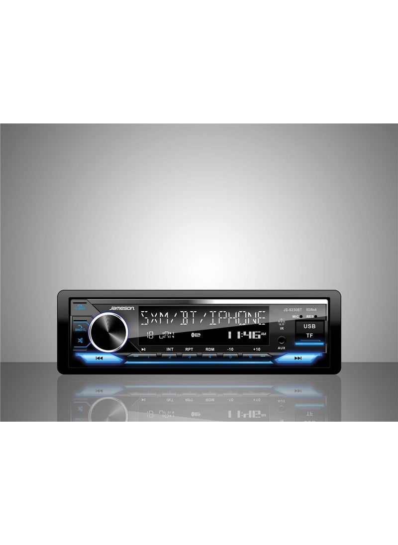 JAMESON JS-9230BT USB Charge/Bluetooth/AUX/Memory Card/LCD Display Dual Amplifier OUTPUT/4X60WATT Car Tape  - Image 1