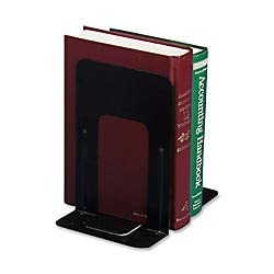OfficemateOIC Bookends NonSkid Base Black 1 Pair 93001 5 inches for Organize Your Bookshelf