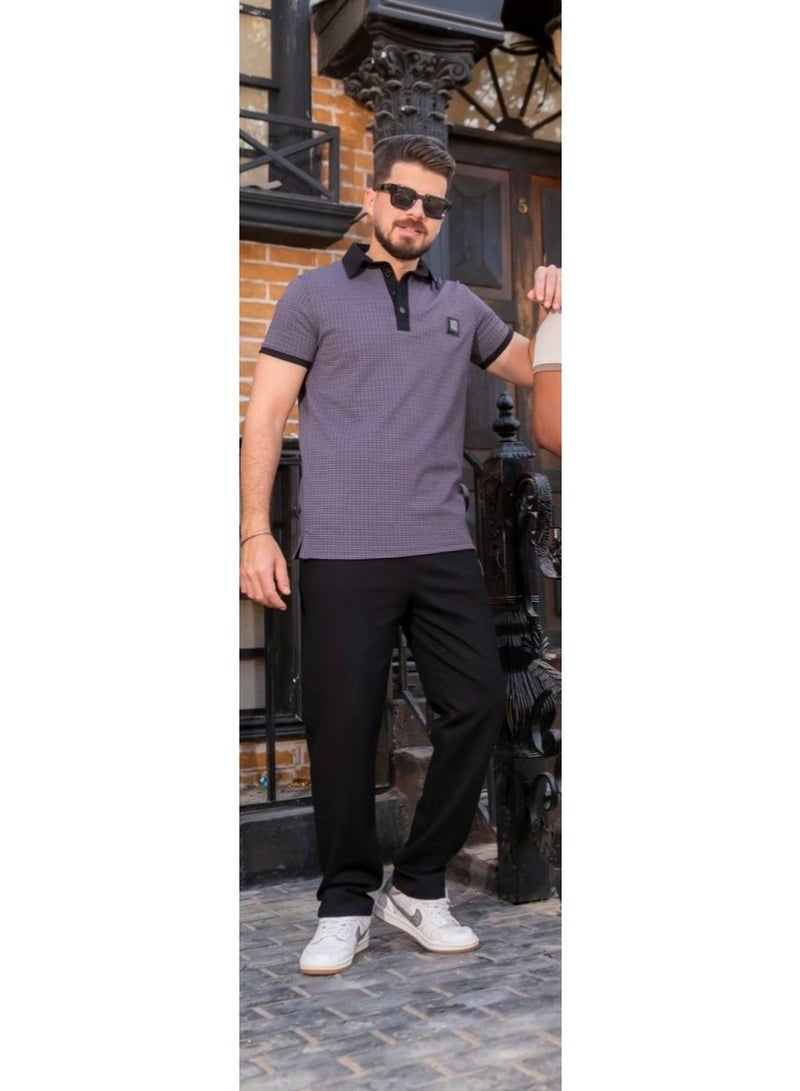 Men's summer tracksuit, casual and sporty, short-sleeved t-shirt and pants, 100% Jamaican cotton, size XL - Image 5