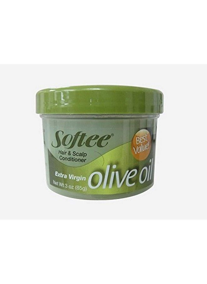 Softee Olive Oil Hair & Scalp Conditioner Extra Virgin 3 Oz Green  - Image 2