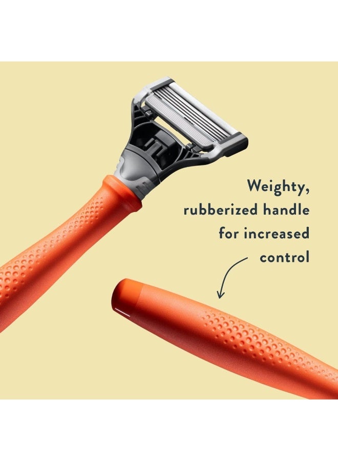 Harry's Razor for Men - Razor Handle and Razor Blade Cartridge - Shaving Gift Set for Him - Orange - Image 5