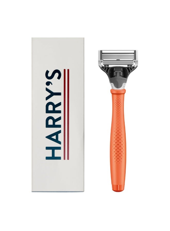 Harry's Razor for Men - Razor Handle and Razor Blade Cartridge - Shaving Gift Set for Him - Orange - Image 1