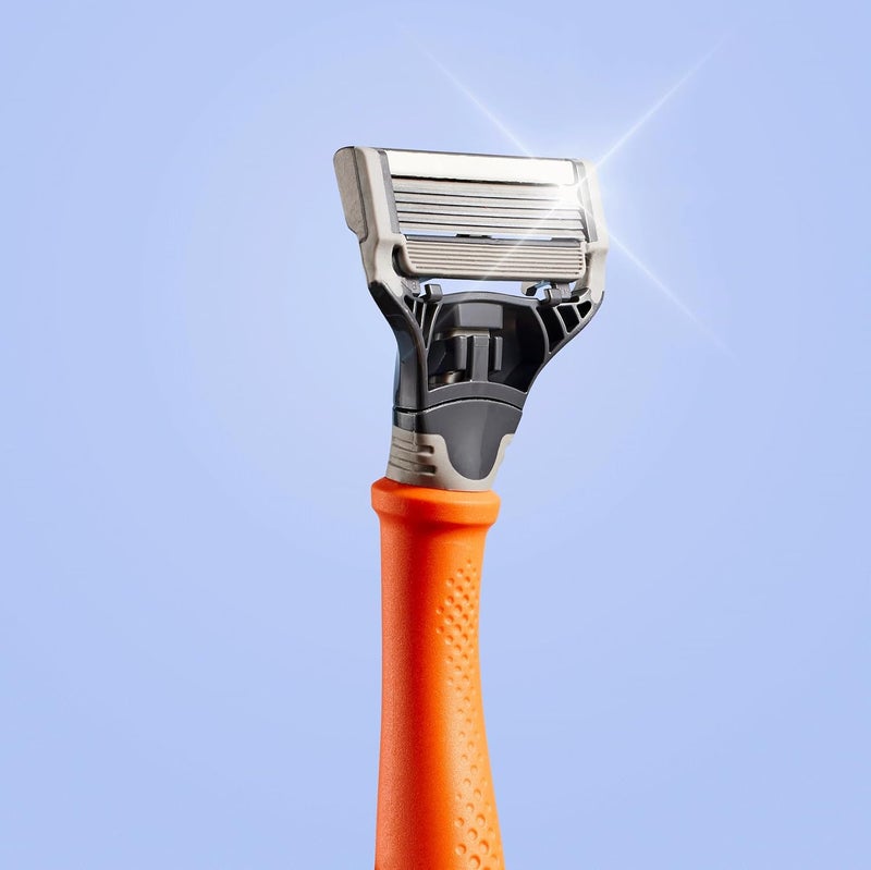 Harry's Razor for Men - Razor Handle and Razor Blade Cartridge - Shaving Gift Set for Him - Orange - Image 2