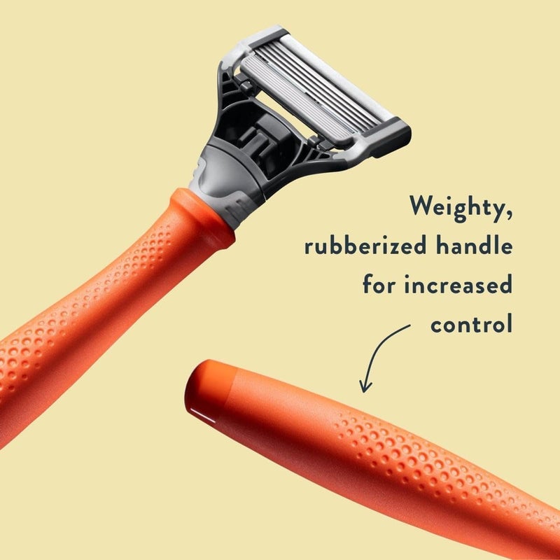 Harry's Razor for Men - Razor Handle and Razor Blade Cartridge - Shaving Gift Set for Him - Orange - Image 5