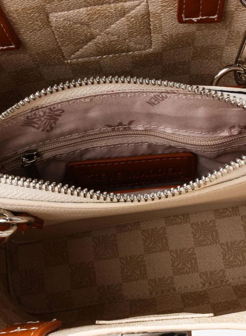 STEVE MADDEN IVORY Steve madden sanibel women's bone satchel bag for Women | Best Price UAE