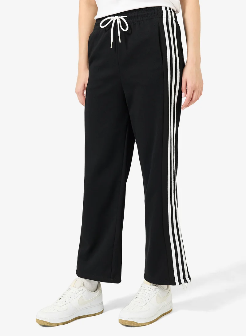 Ginger Wide Leg Sweatpants with Side Stripes