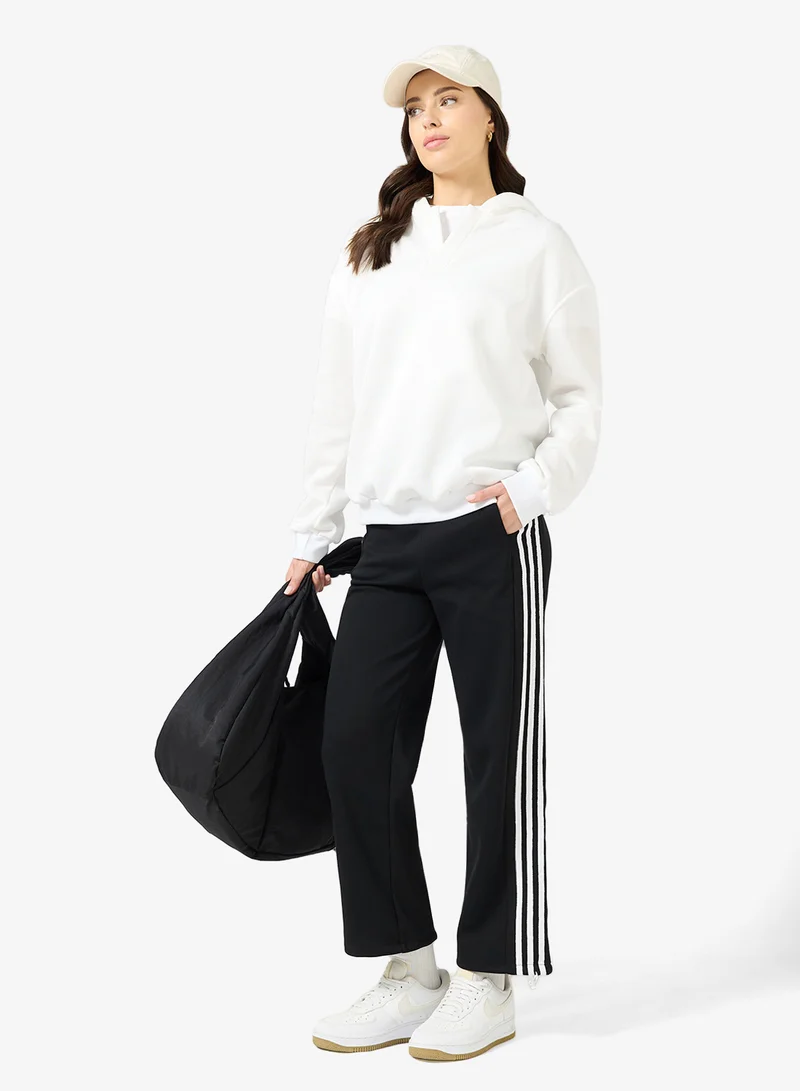 Ginger Wide Leg Sweatpants with Side Stripes