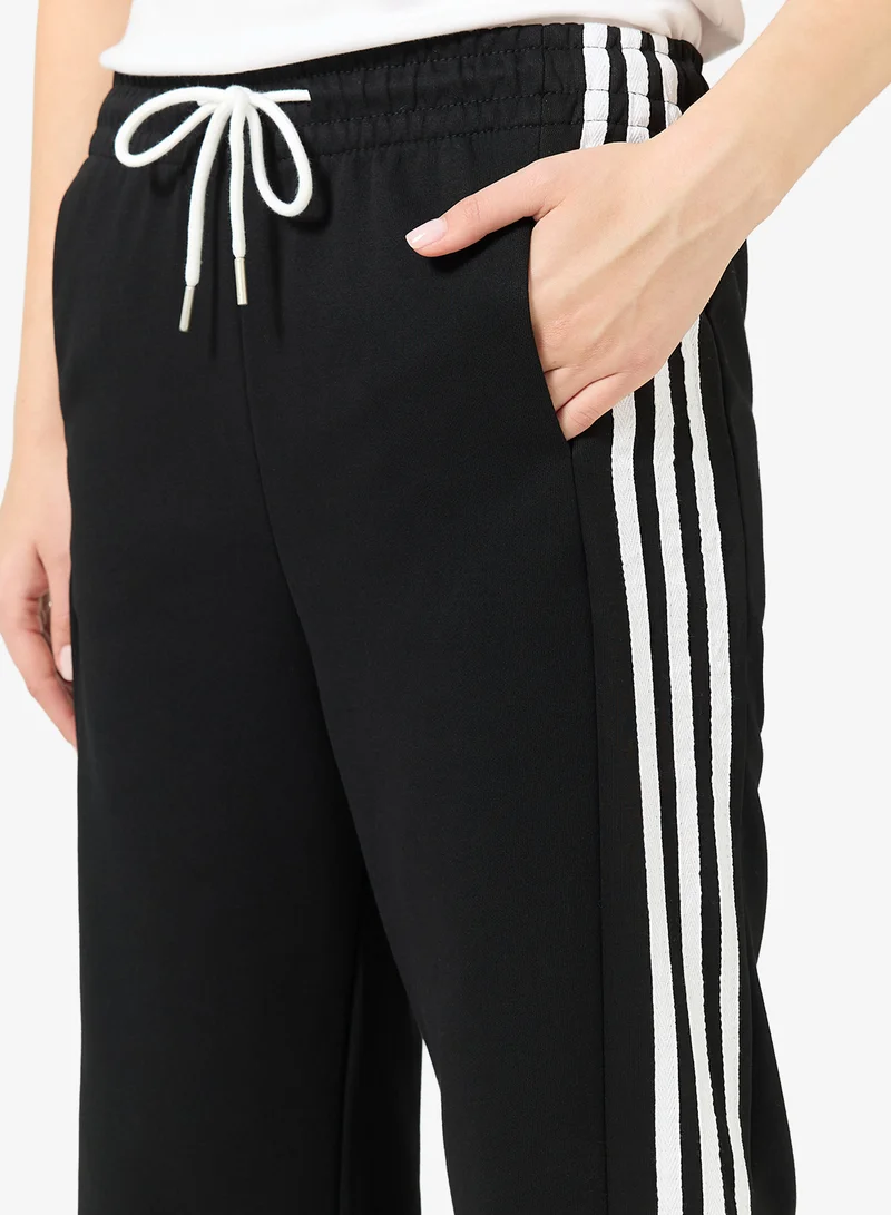 Ginger  Wide Leg Sweatpants with Side Stripes for Women | Best Price UAE