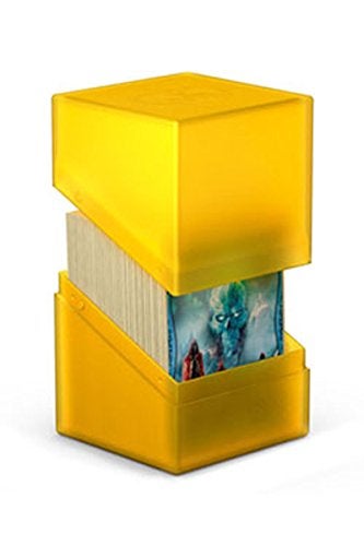 Ultimate Guard Boulder 100 Classic Deck Case for 100 DoubleSleeved TCG Cards Amber Secure Durable Storage for Trading Card Games SoftTouch Finish - Image 5