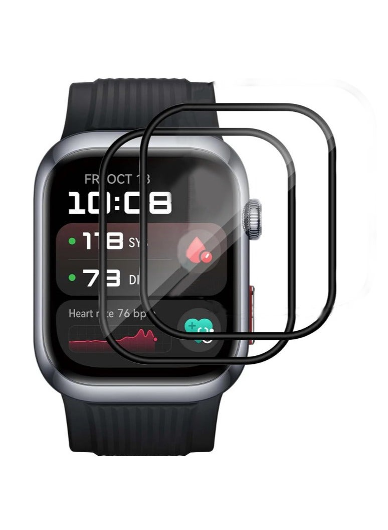 2 Pack Screen Protector for Huawei Watch D2, Clear HD Hydrogel Film Anti-Scratch, 3D Curved Full Cover Composite Material Screen Protection Film,Full Coverage,Wear-resistant Protective Film (3D Curved,2pcs)  - Image 1