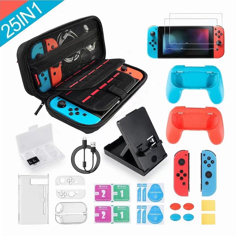 Nintendo Game Console Protective Bag Switch Protective Shell Holder Card Box Handle Ns Cosmetics Bag Large Set - Image 3