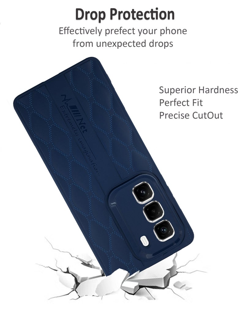 Infinix Hot 50 Pro Plus Premium Case | Premium Silicone Case Cover Designed for Infinix Hot 50 Pro Plus | Infinix Hot 50 Pro Plus Case Camera and Drop Protection Thin Protective Back Cover Case for Infinix Hot 50 Pro Plus - Blue