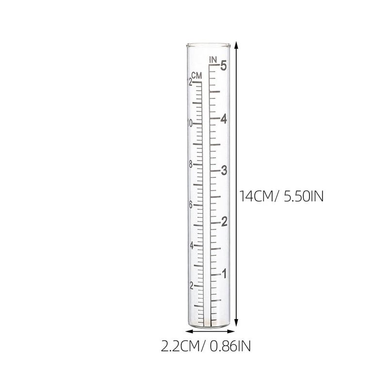 8pcs Glass Replacement Tubes for Rain Gauge Outdoor Garden Lawn Rainwater Collection - Image 3