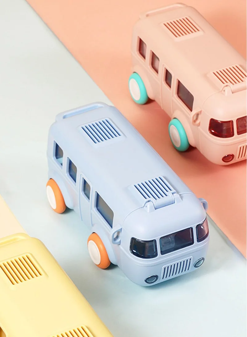 flâneur Bus-Shaped Water Bottle 500ml with Wheels - BPA-Free, Stylish and Fun Bottle for Kids, Perfect for School and Travel, Lightweight, Easy to Carry, Ideal Hydration Solution for Students