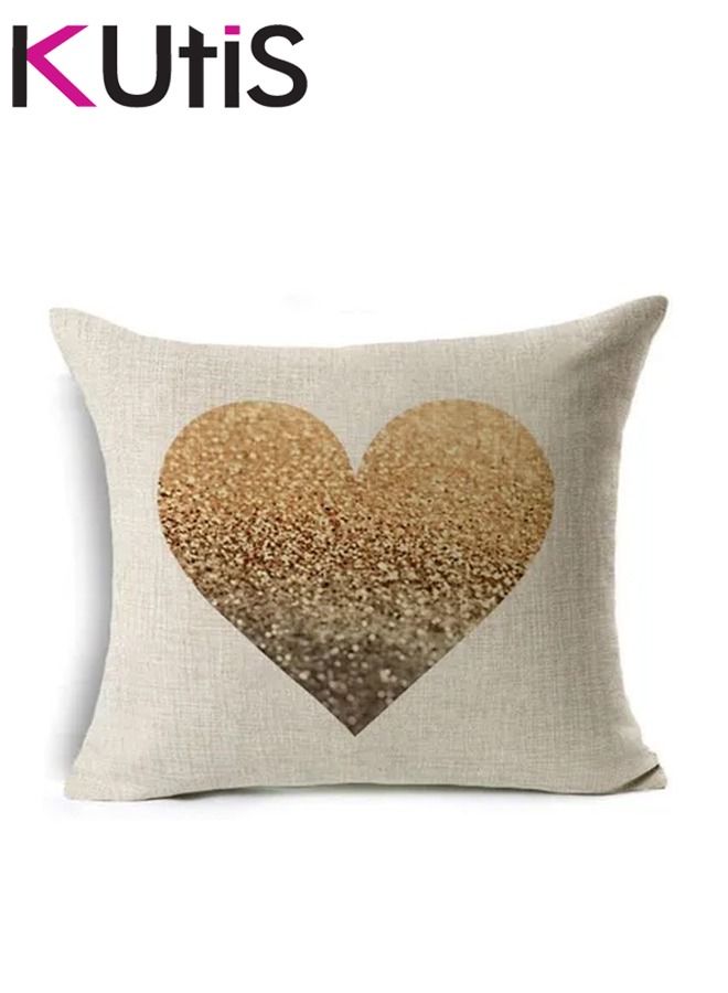 Kutis Modern Home Painted Linen Pillow Case  - Image 1