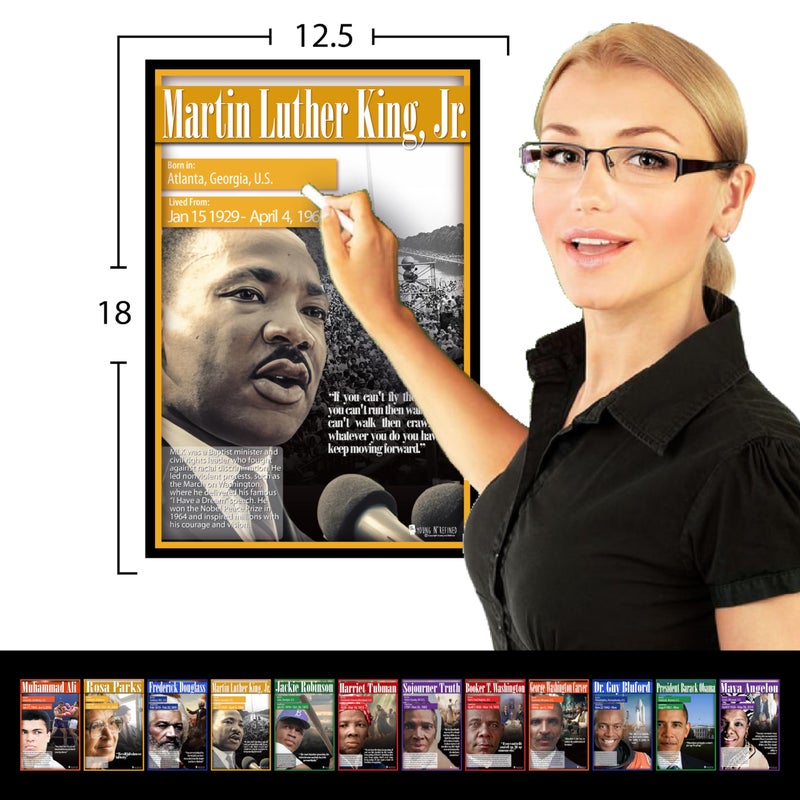 Young N Refined Black History Posters 12 pack school charts Glossy Paper (12.5x18) | Young N Refined | USA MADE - Image 2