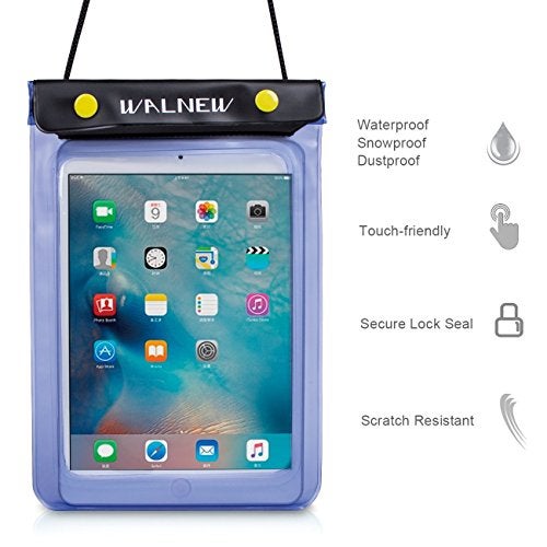 WALNEW Universal Waterproof eReader Protective Case Cover for Colorsoft Signature Edition/7"/6.8“Kindle Paperwhite /6" Kindle 2024/Oasis/Fire 7,iPad mini, Kobo Clara/Nia and More, Blue - Image 4