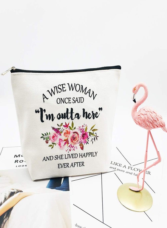 Charmoly Retirement Gifts for Women Best Friends Wife Mom Grandma Coworkers Boss Nurse Teachers Retirees Colleagues Work BFF Bestie Funny Birthday Retired Makeup Bag - Image 3