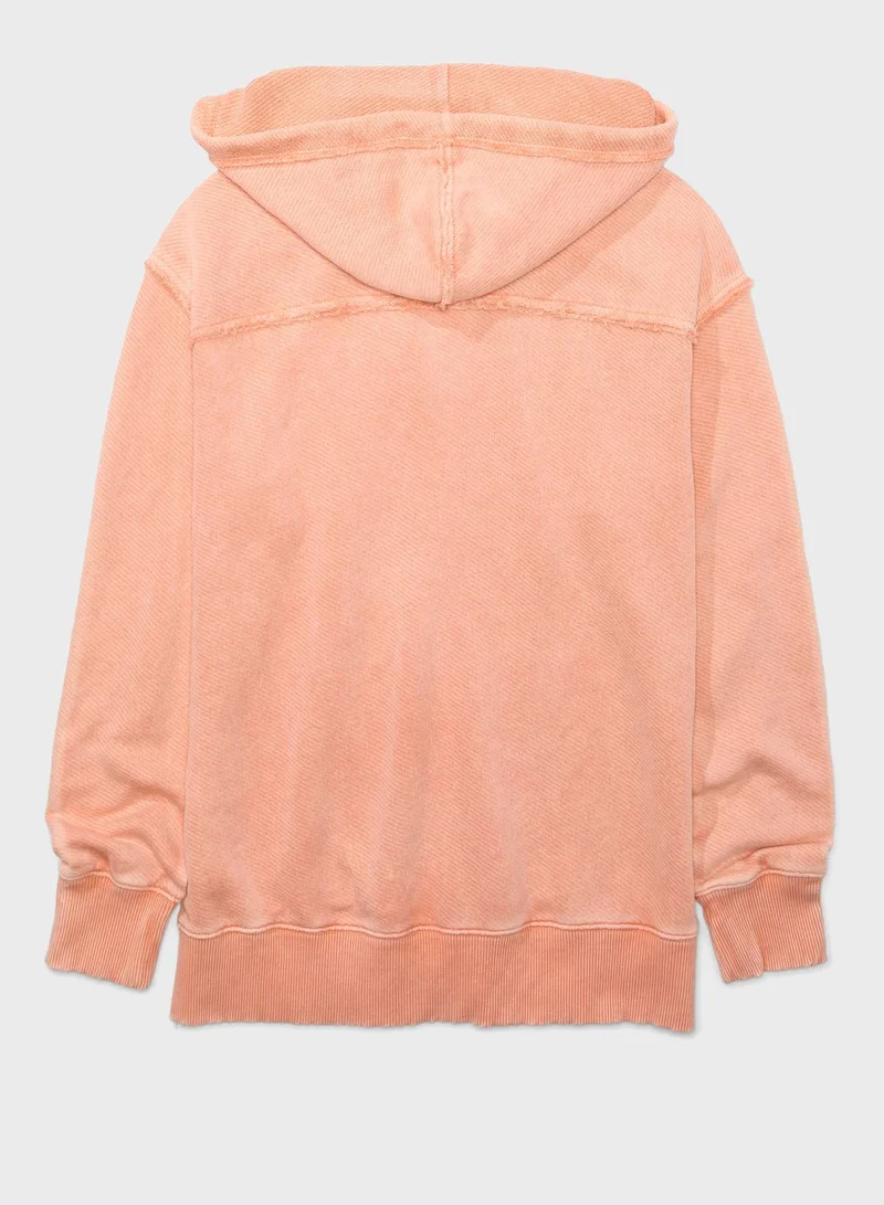 American Eagle Zip Through Hoodie