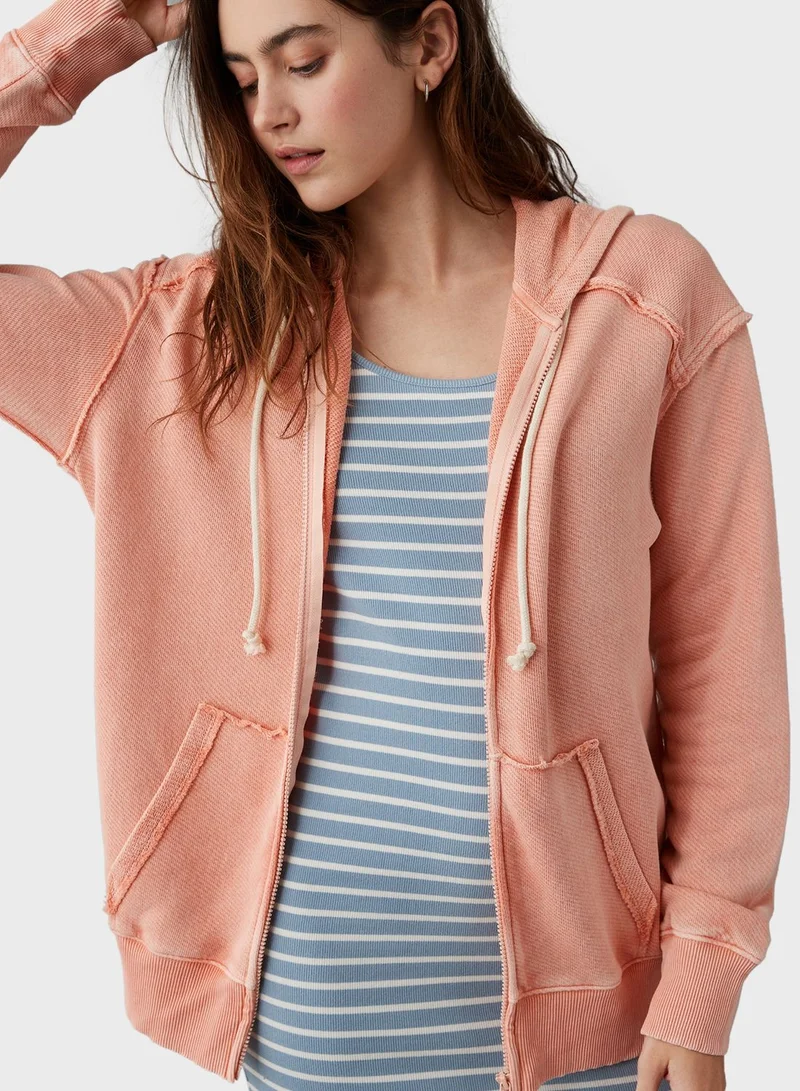 American Eagle Zip Through Hoodie