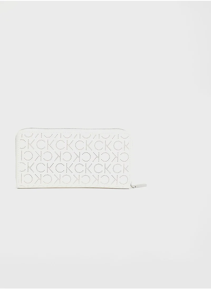 CALVIN KLEIN Kids Zip Around Monogram Wallet