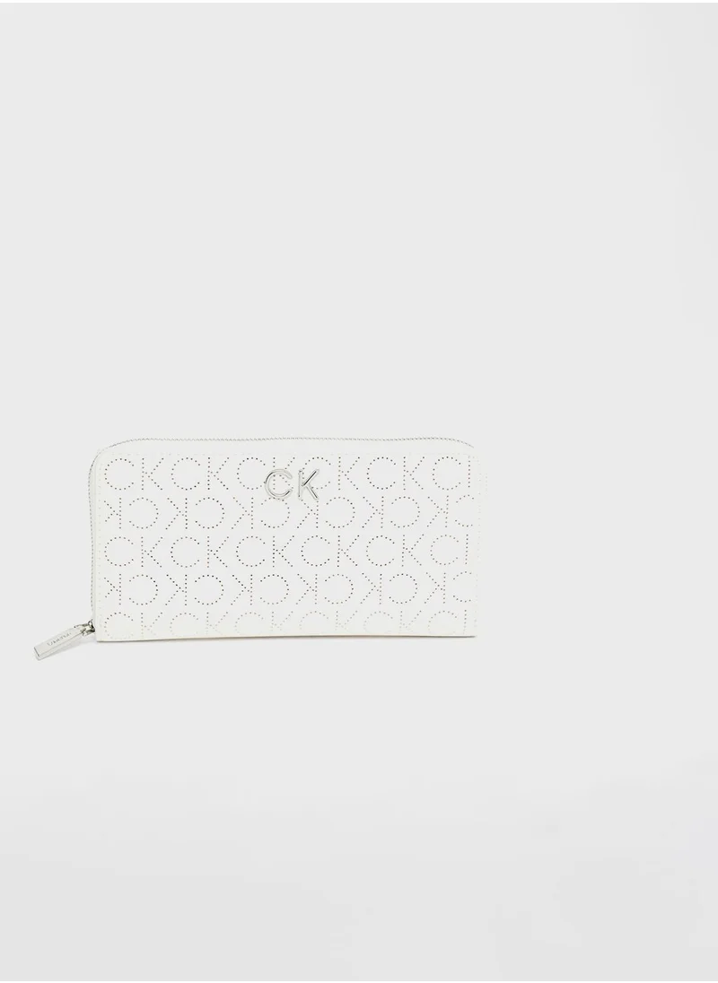 CALVIN KLEIN Kids Zip Around Monogram Wallet