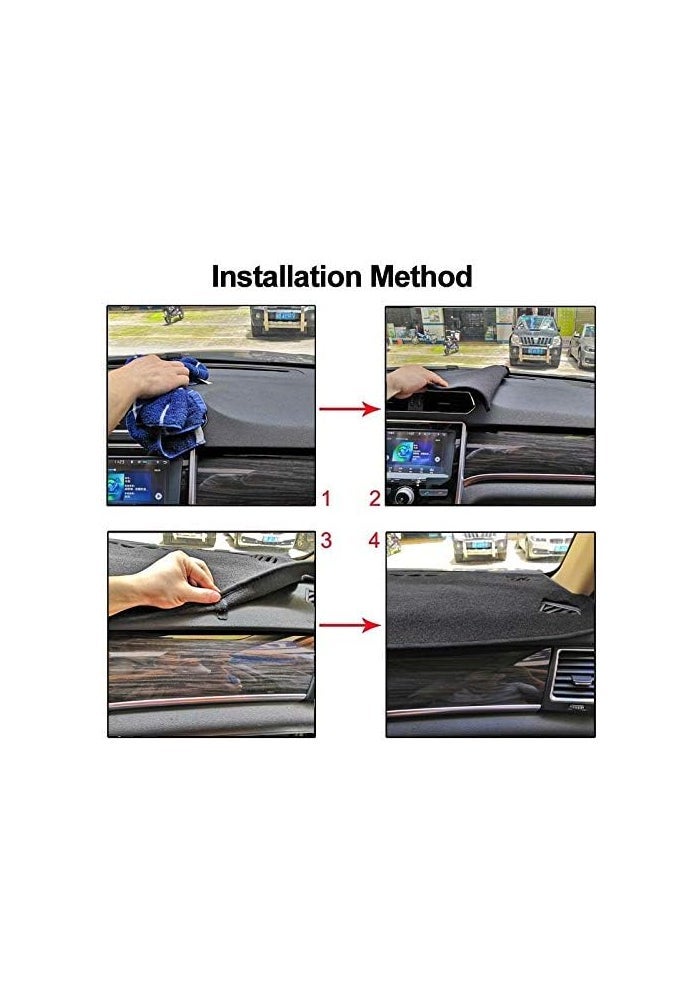 Wivplex Car Dashboard Cover for Toyota Corolla 2012-2019 - Image 4