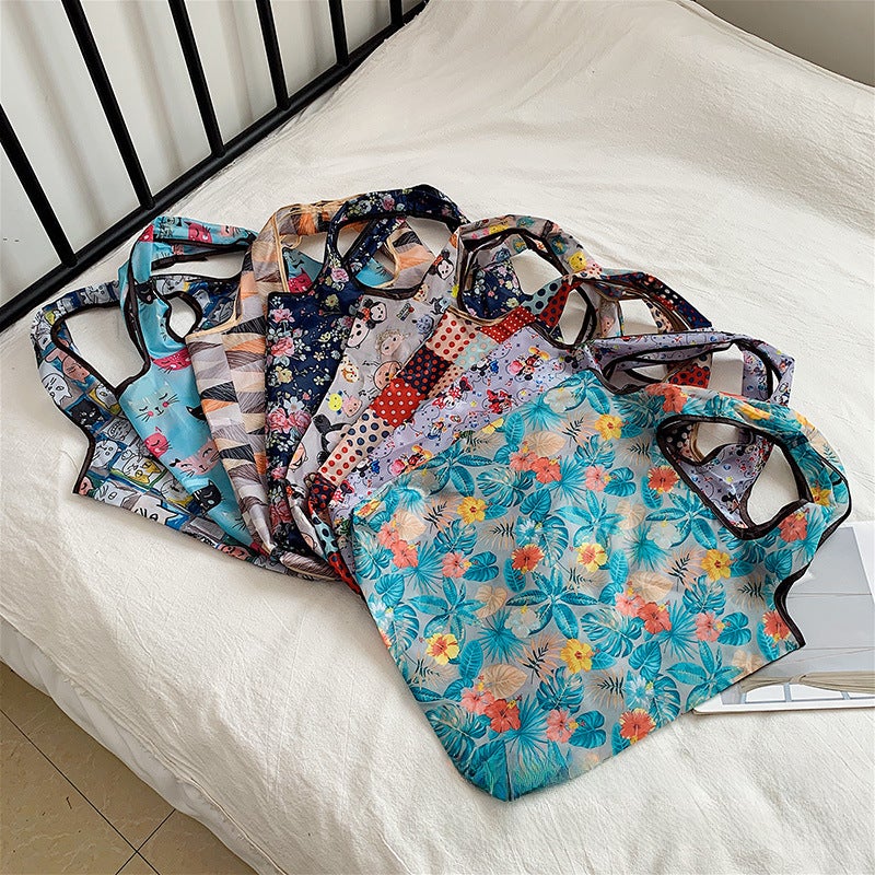 Portable Folding Floral Shopping Bag Mixed Batch/customized special order 