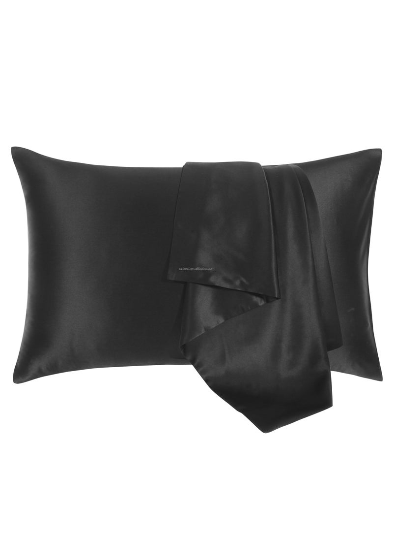 لايف ستايل كيس وساده اصلي بسوسته مصنوع من حرير ساتان100% ذات لمعان طبيعي للشعر و البشره  55*75 سم - Image 1