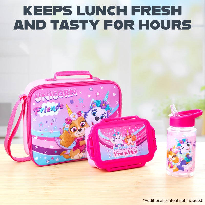 Get Trend Paw Patrol Water Bottle Lunch Box Lunch Bag Kids Set 3 Pcs Insulated Snack Bag For School Travel Gifts For Kids (Pink Paw Patrol) - Image 5