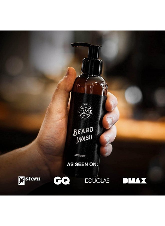 Charlemagne - Beard Wash & Shampoo For Men - Developed By Barbers - Made In Germany 200 Ml Beard Soap/Moisturiser - Beard Wash For Men Beard Moisturiser Men Beard Shampoo Conditioner (Naturally Derived) - Image 1