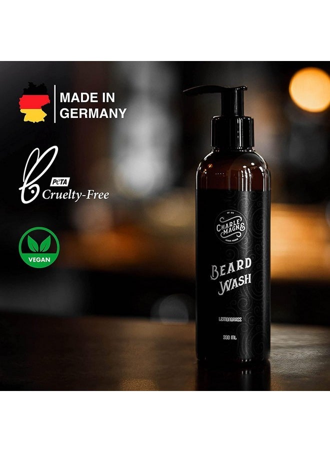 Charlemagne - Beard Wash & Shampoo For Men - Developed By Barbers - Made In Germany 200 Ml Beard Soap/Moisturiser - Beard Wash For Men Beard Moisturiser Men Beard Shampoo Conditioner (Naturally Derived) - Image 1
