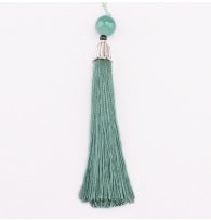Generic Metal Cap Tassel Feng Shui Charm Pendant Qiuxiang Green