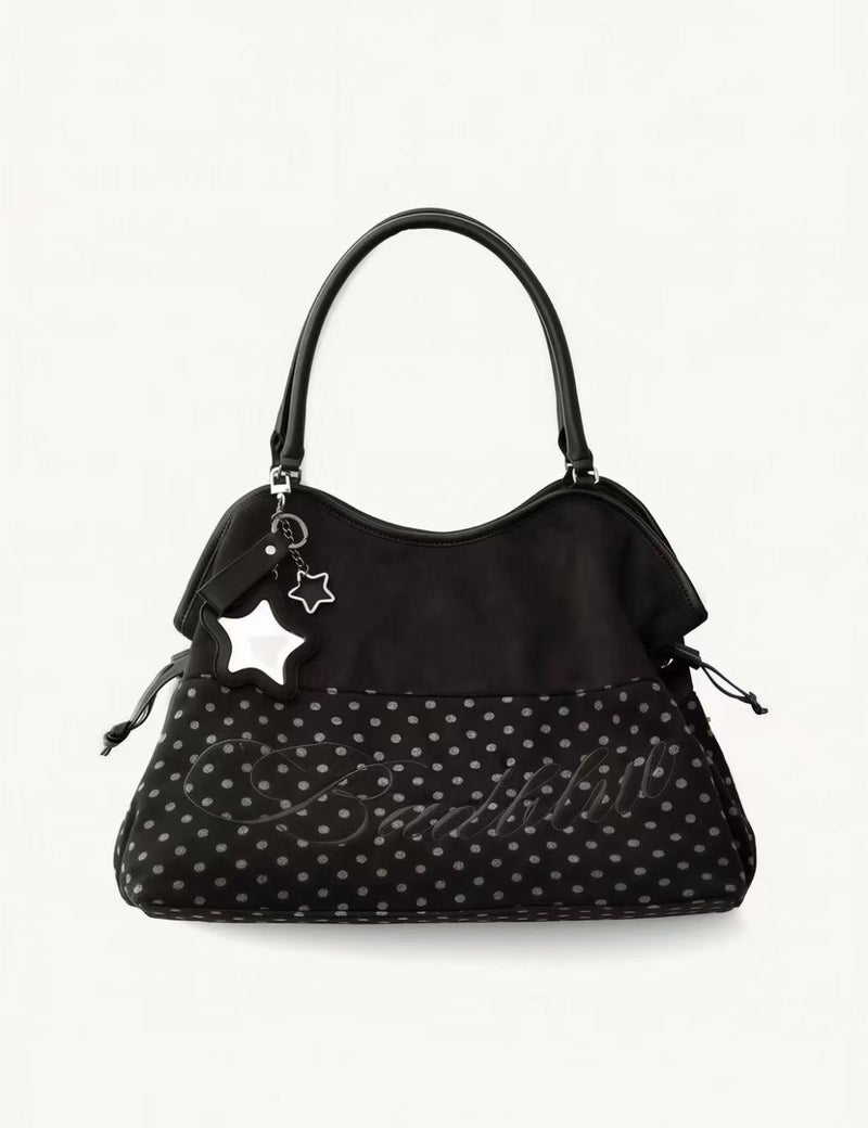 Women's Handbag - Tote Bag with Star Charm, Elegant Designer Shoulder Bag for Daily Commute