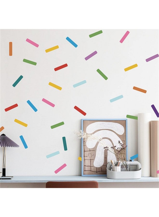ROFARSO 147 Colorful Sprinkle Confetti Wall Decals Mini Peel And Stick Wall Stickers Diy Decoration For Kids Baby Removable Home Decor For Nursery Bedroom Living Room Playing Room - Image 1