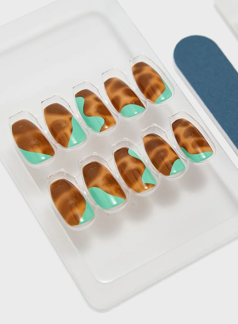 Lottie False Nail - Tortoiseshell