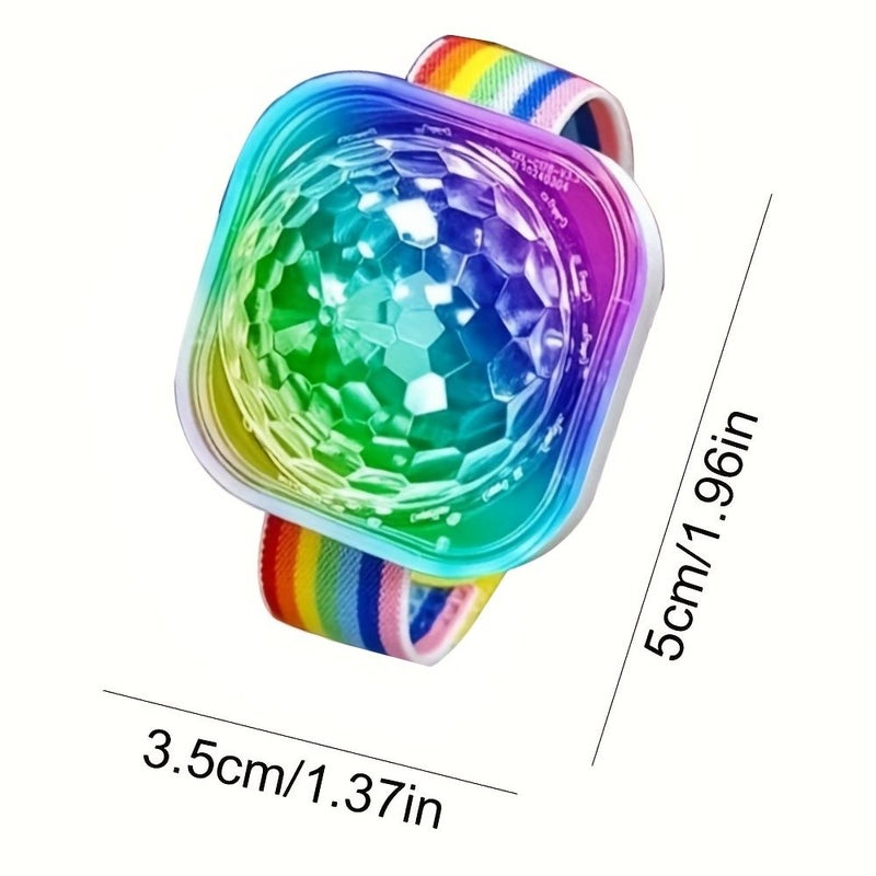 LED Lamp Night Strobe Watch Disco Light 4 Colors Mode Remote Control DJ Light White Small Easy To Carry Holiday Gift Party Supplies Home Decoration Birthday Mystery Gift Camping Night Light - Image 3