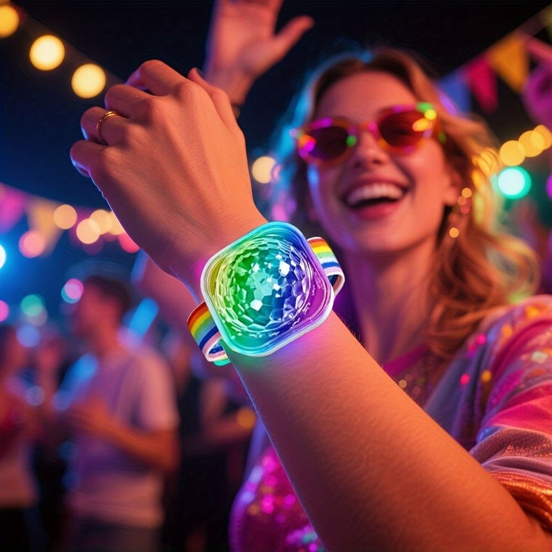 LED Lamp Night Strobe Watch Disco Light 4 Colors Mode Remote Control DJ Light White Small Easy To Carry Holiday Gift Party Supplies Home Decoration Birthday Mystery Gift Camping Night Light - Image 2