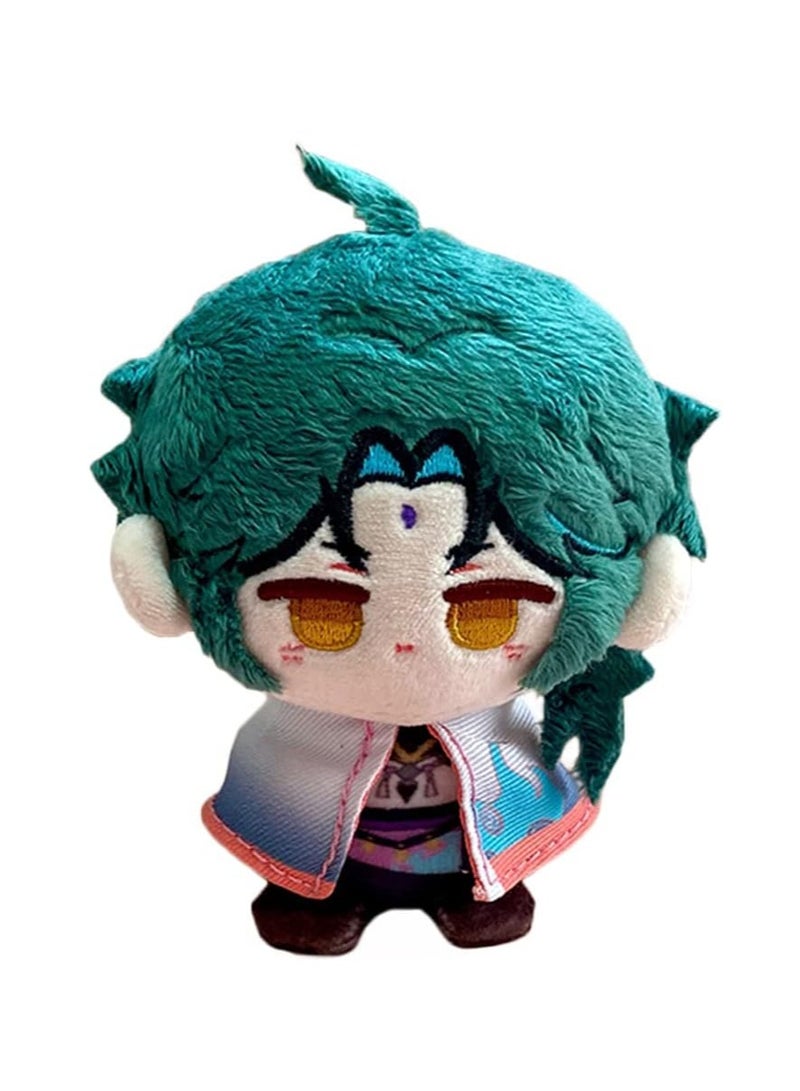 Genshin Impact Plush Doll, Suitable as Keychain or Desktop Decoration, Anime Doll Great Gift for Game Fans - Xiao (4.7 inches)