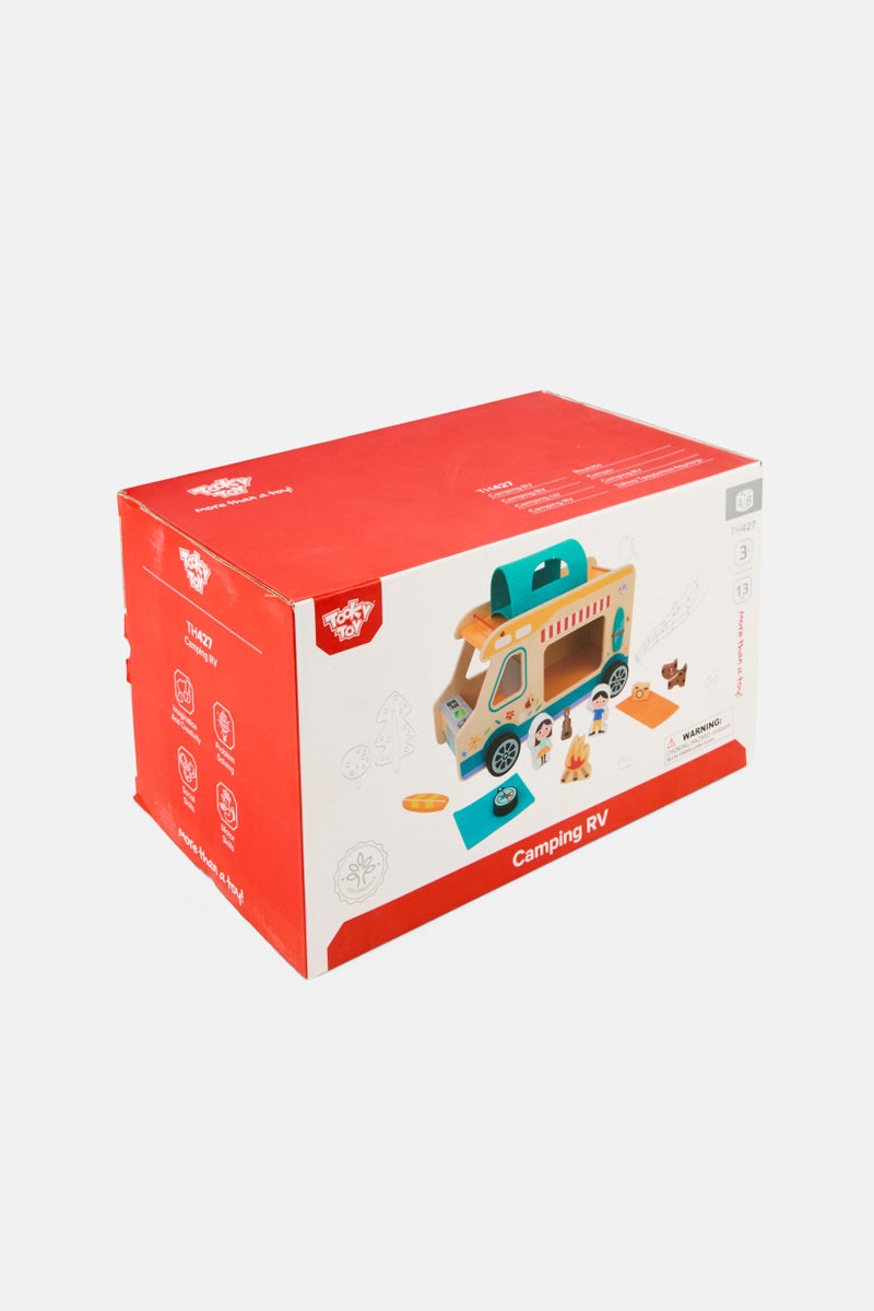 TOOKY TOY طقم ألعاب قافلة مكون من 13 قطعة، متعدد الألوان - Image 2