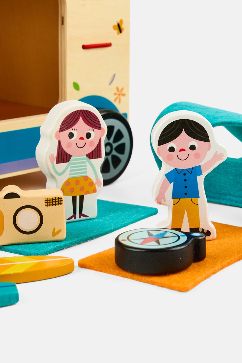 TOOKY TOY طقم ألعاب قافلة مكون من 13 قطعة، متعدد الألوان - Image 4