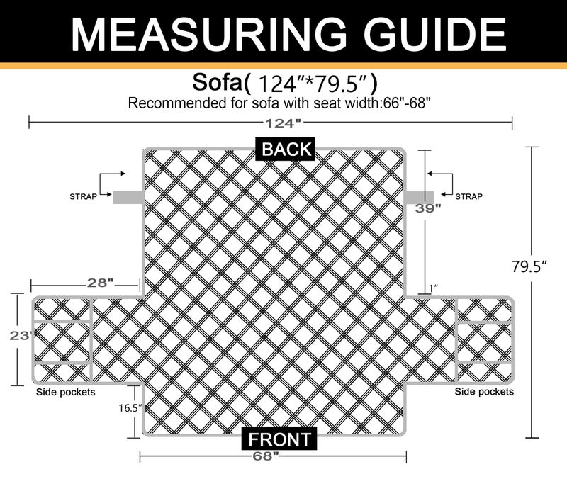 CHHKON Sofa Cover 100% Waterproof Non-Slip Quilted Furniture Protector Sofa Slipcover for Children, Pets for Leather Couch (Chocolate, 68") - Image 2