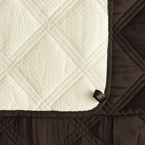 CHHKON Sofa Cover 100% Waterproof Non-Slip Quilted Furniture Protector Sofa Slipcover for Children, Pets for Leather Couch (Chocolate, 68") - Image 5