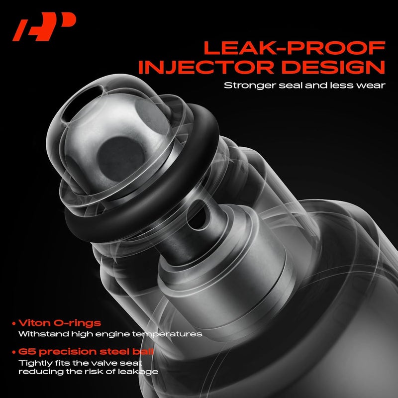 A-Premium Fuel Injector Replacement Set for Scion iQ 2012-2015, 1.3L L4 GAS DOHC - Image 4