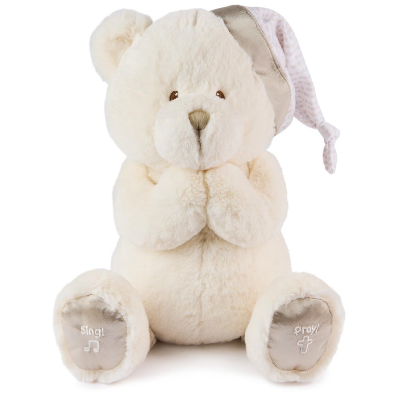 GUND Animated Goodnight Prayer Bear Spiritual Plush Teddy Bear Sensory Toy Stuffed Animal for Ages 0 and Up Cream 11 - Image 2