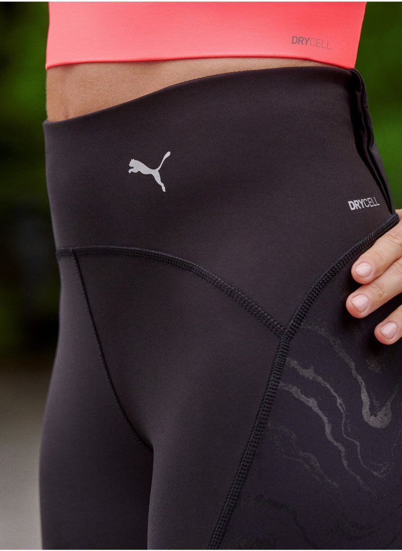 PUMA - ULTRAFORM Womens High Waist Full Length Printed Running Tights - Image 1