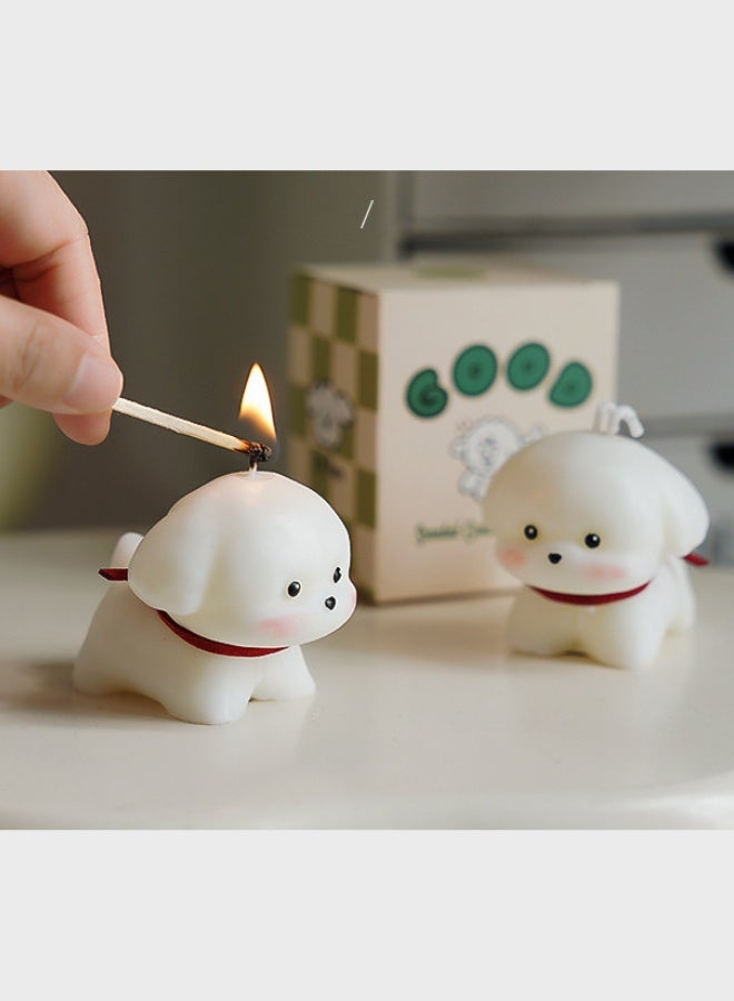 Fianser Candles Handmade Dog Puppy Home Scented 5 Hours Fragrance Aromatherapy Gift Wax Natural Soy Stress Relief Luxury Wedding Bathroom Birthday Yoga Anniversary - Image 3