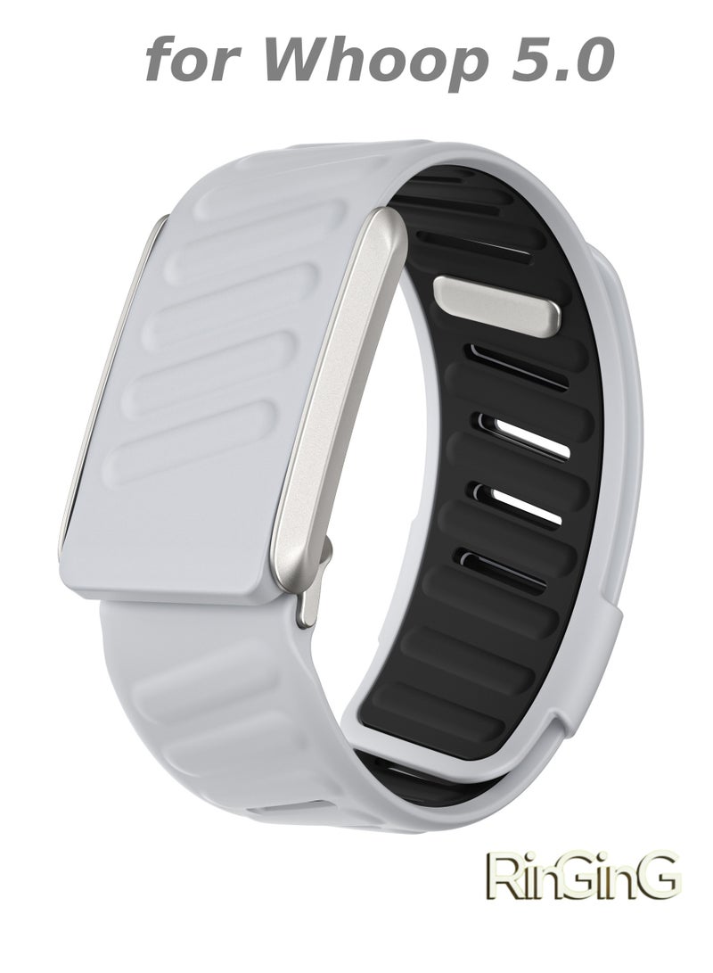 RinGinG Sport Silicone Replacement Band Compatible with Whoop 5.0 Wearable Fitness & Activity Tracker, Durable, Comfortable & Breathable and Adjustable Wristband Replacement Strap Easy to Use and Perfect for Every Occasion Whoop Band Silicone Replacement Wrist Compatible with Whoop Strap 5.0 Ultra-Soft Waterproof and Sweatproof, Soft-Touch and Flexible Silicone, Premium Quality, Comfortable - Image 1